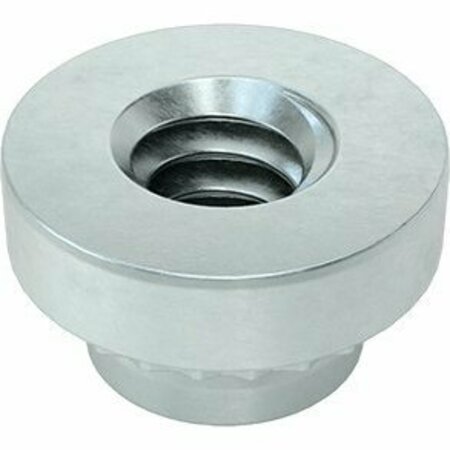 BSC PREFERRED Zinc-Plated Steel Press-Fit Nut for Sheet Metal 6-32 Thread for 0.09 Minimum Panel Thickness, 50PK 95185A153